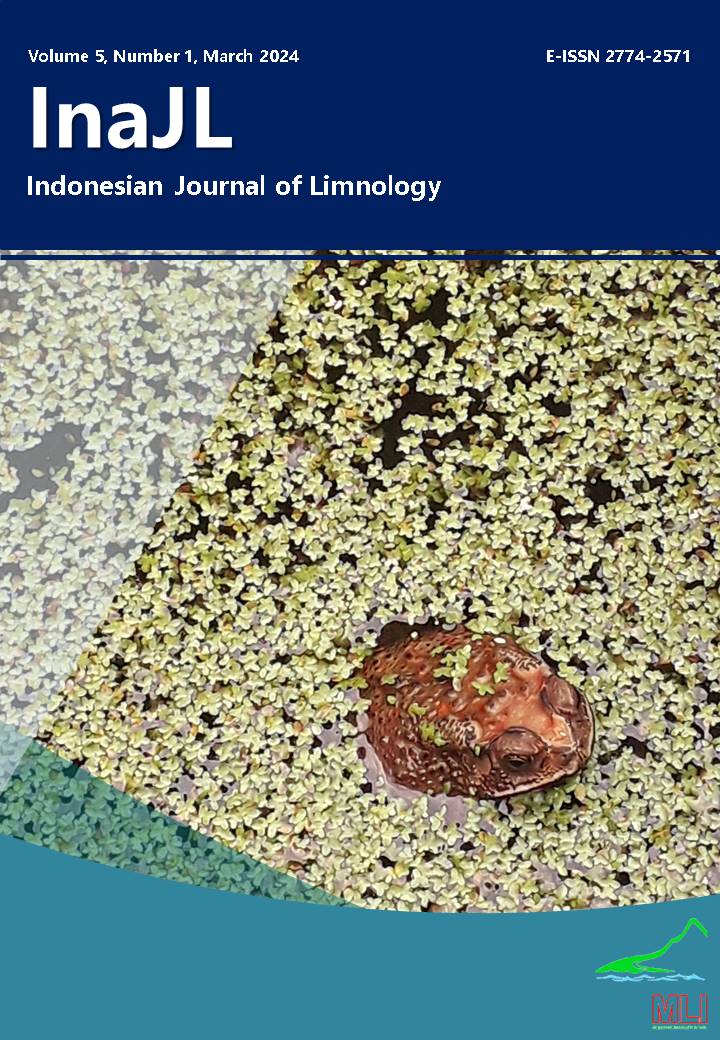 					View Vol. 5 No. 1 (2024): Indonesian Journal of Limnology
				